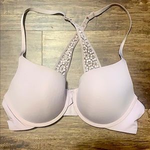 Lightly Lined Cross back Pink bra